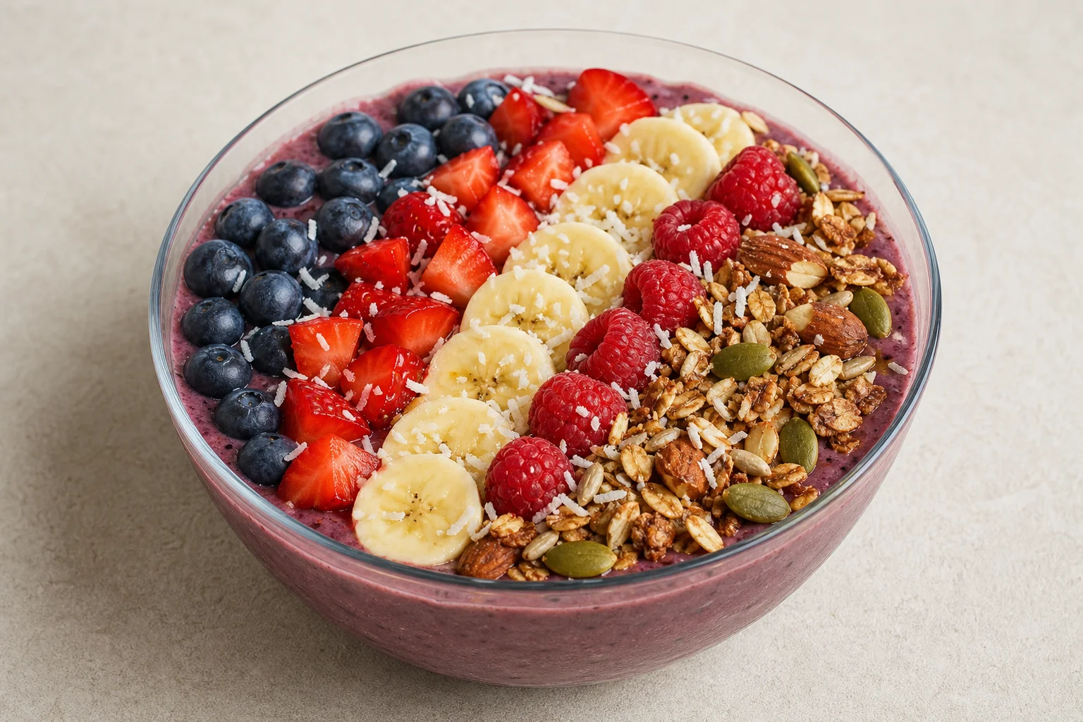 Acai-style berry bowl