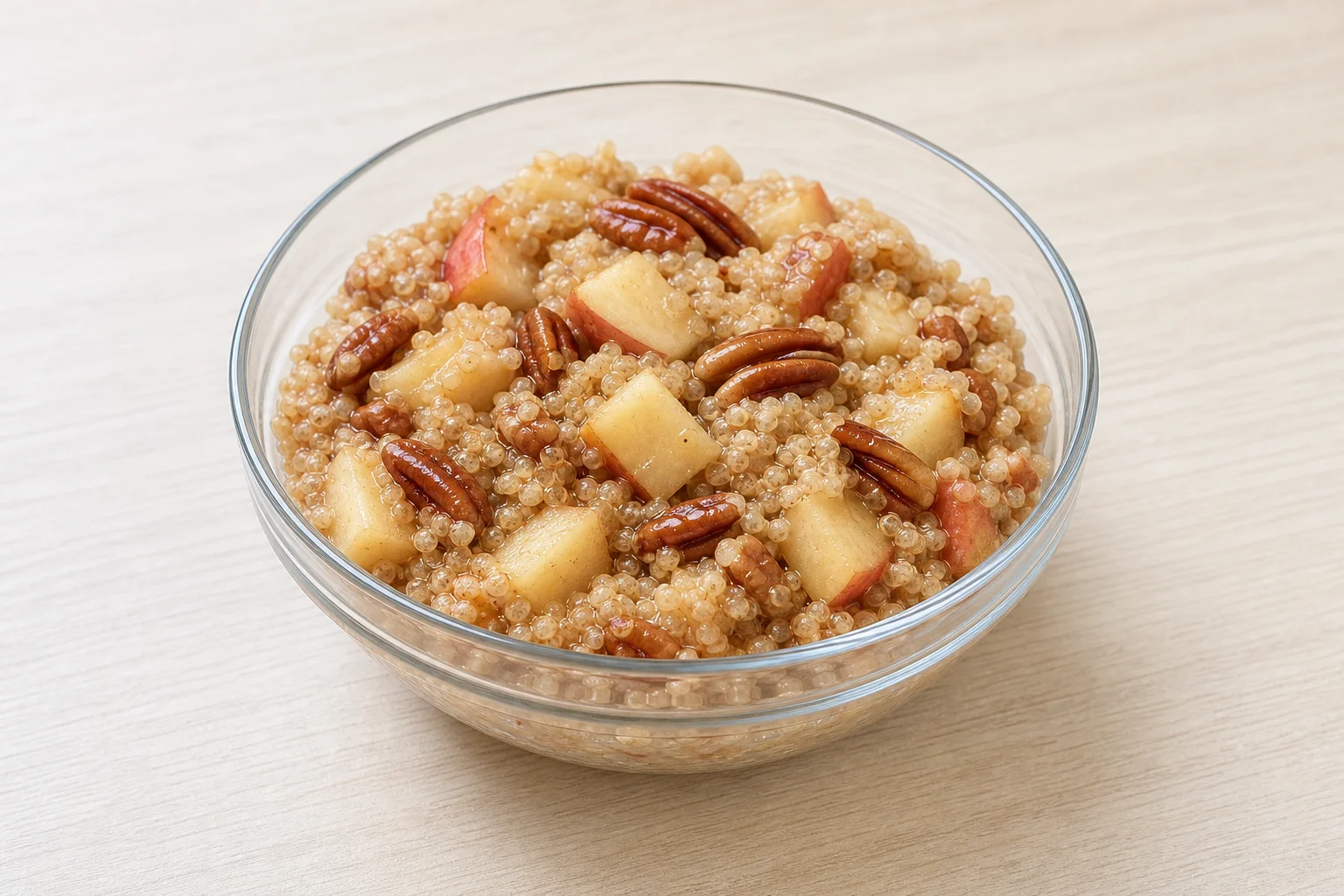 Apple pie quinoa bowl