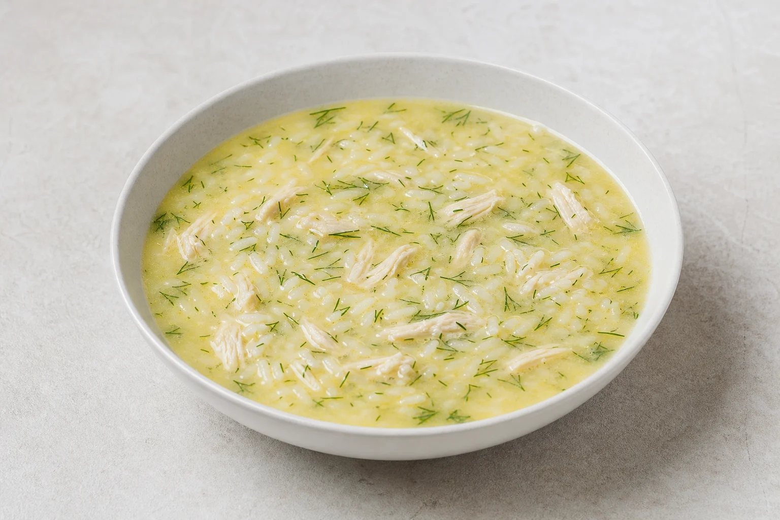 Avgolemono chicken soup