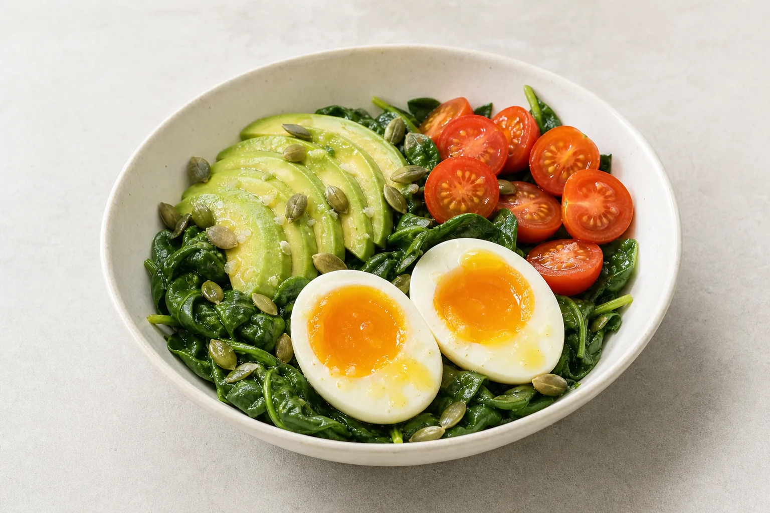 Avocado and egg breakfast bowl