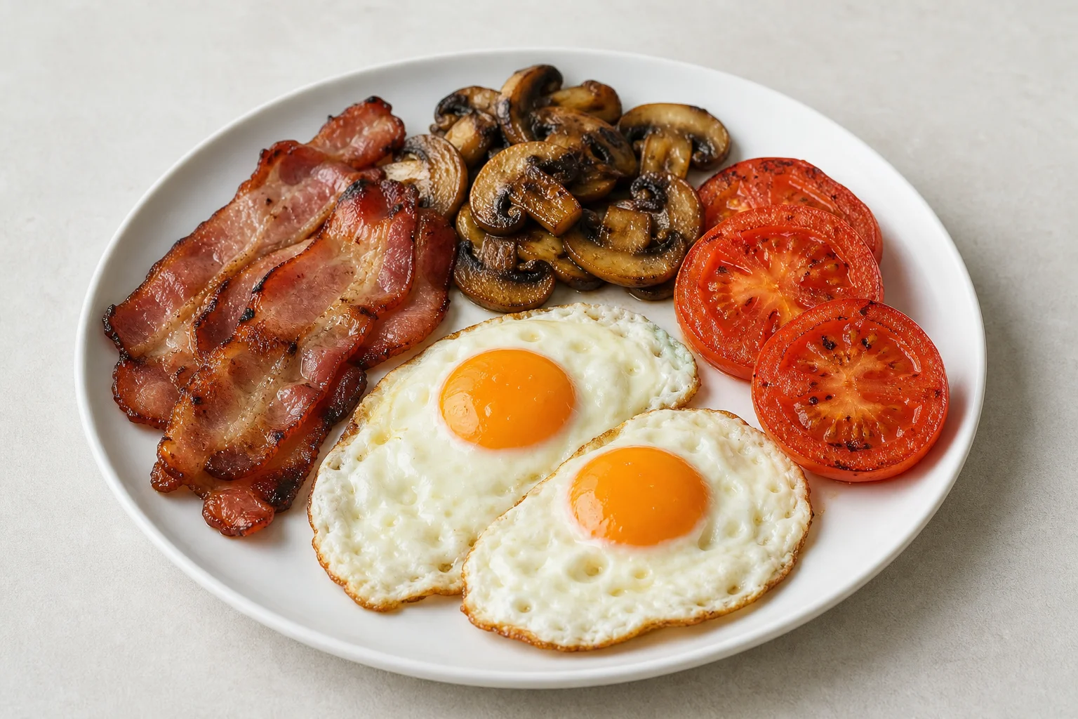 Bacon and egg breakfast