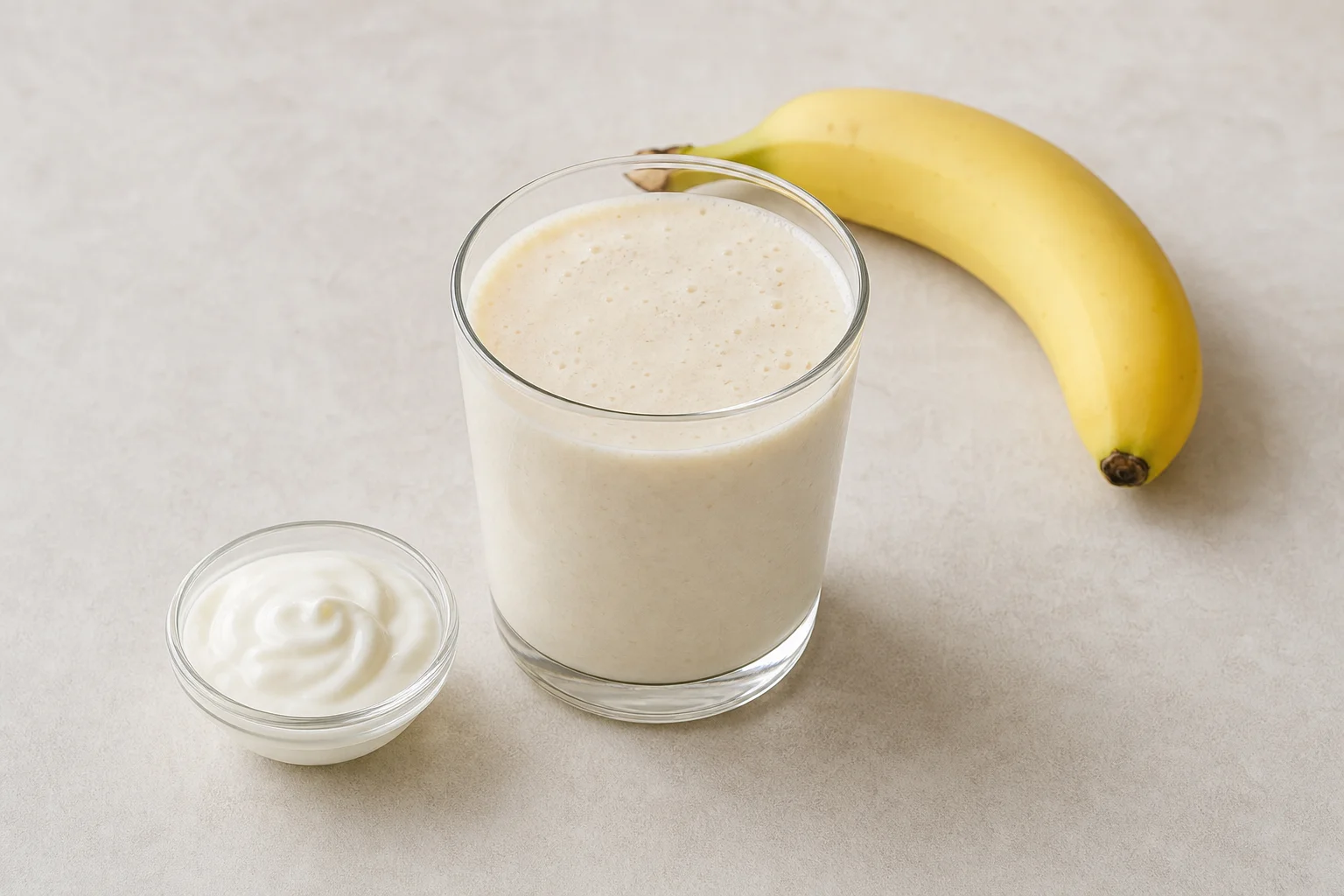Banana yogurt smoothie