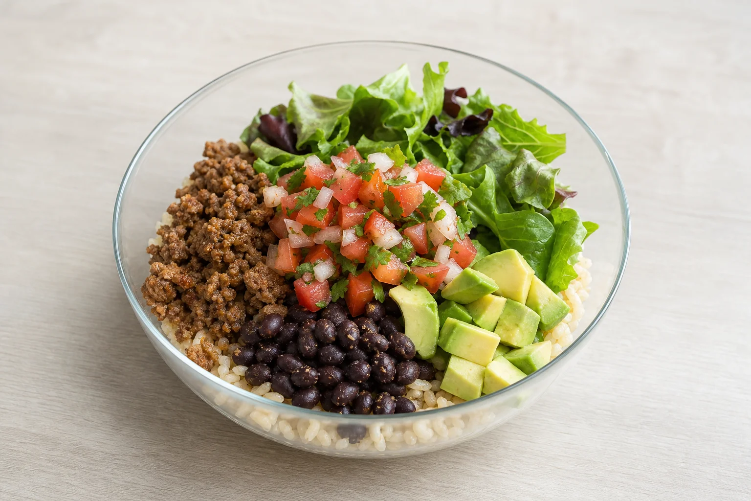 Beef burrito bowl