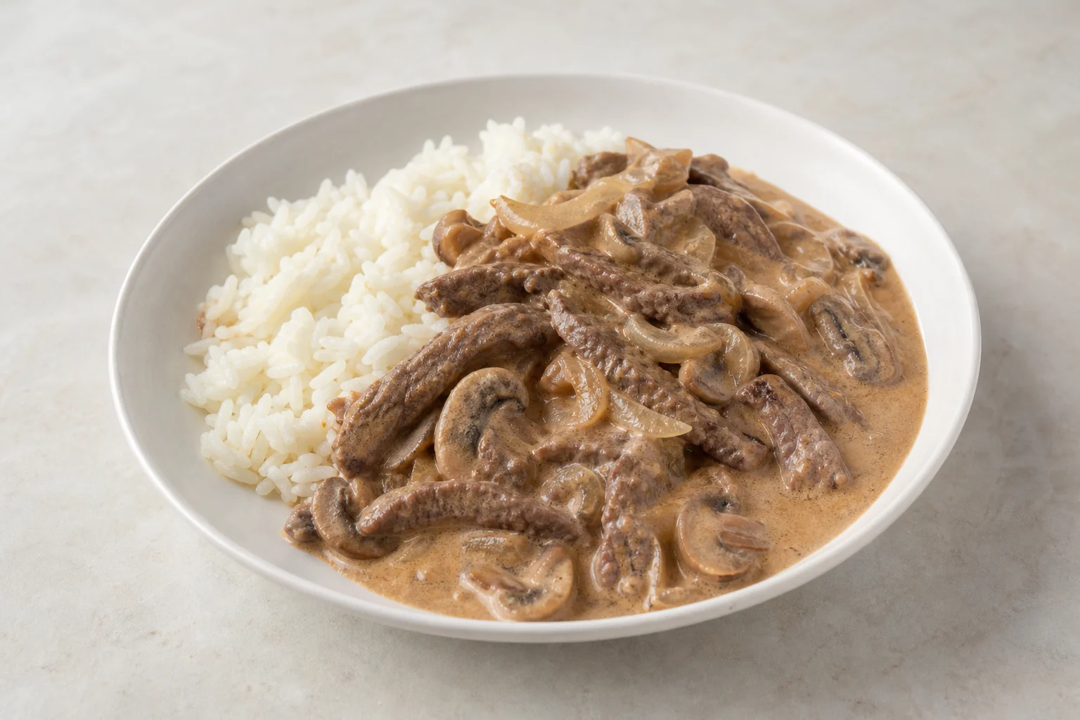 Beef stroganoff