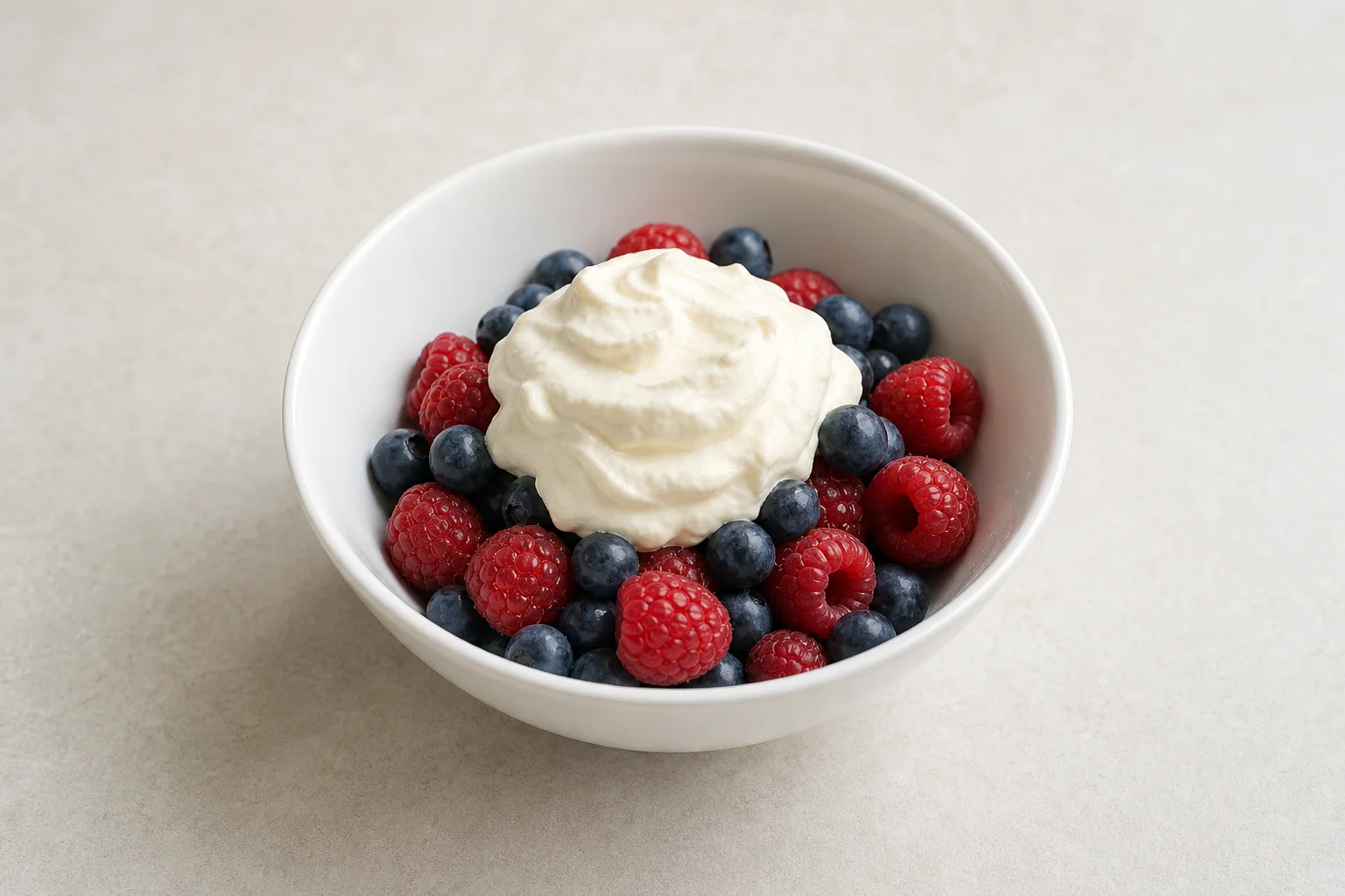 Berries and cream