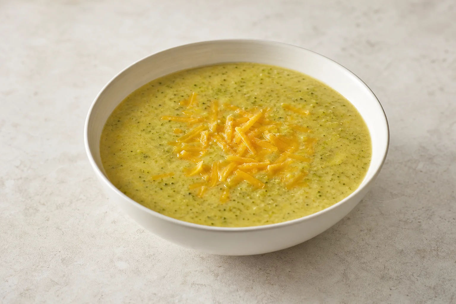 Broccoli and Cheddar soup