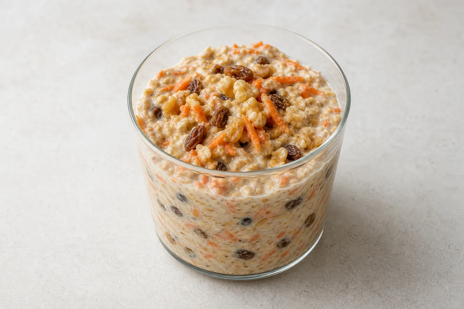 Carrot cake overnight oats