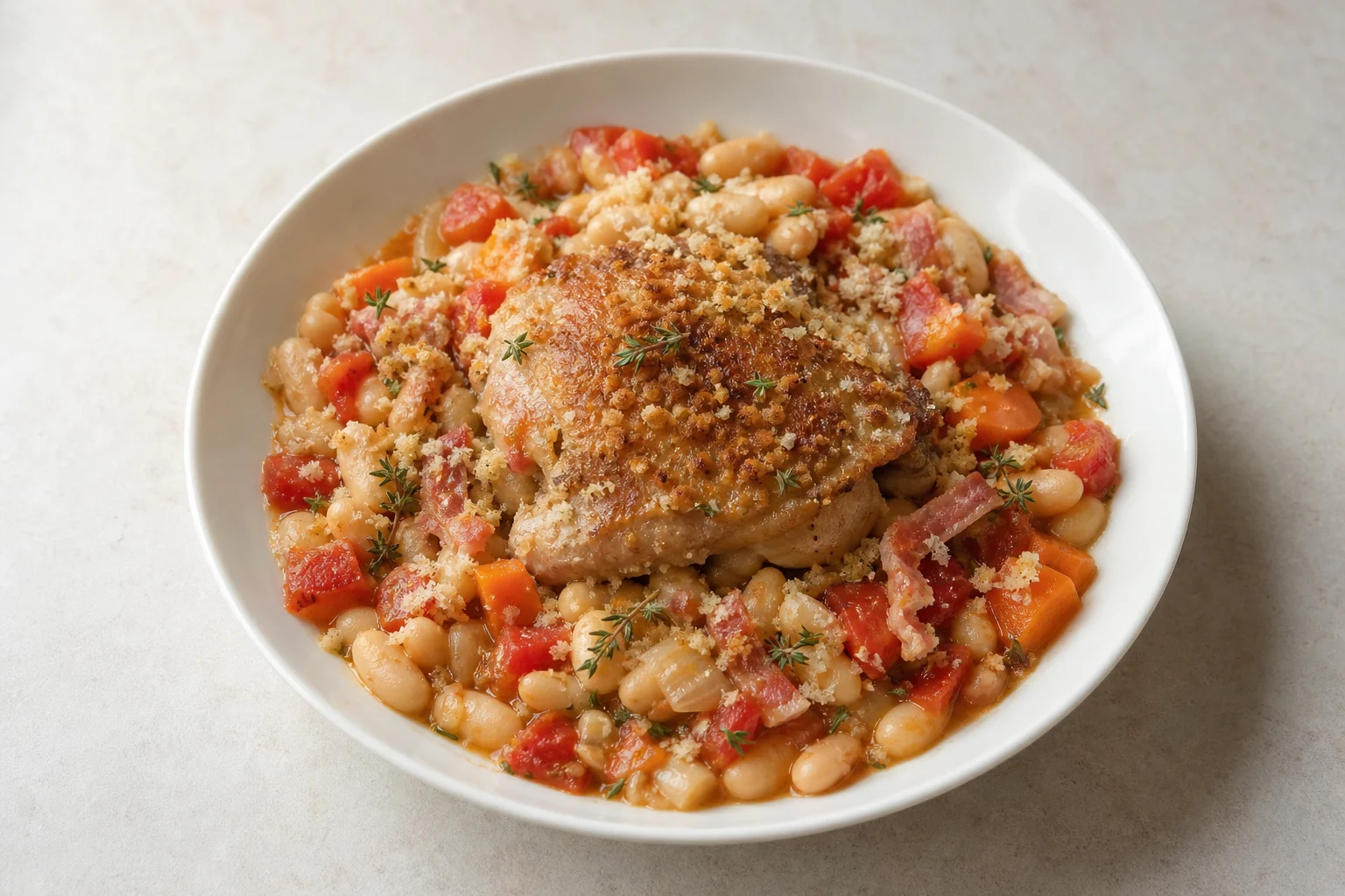 Cassoulet-style bean stew