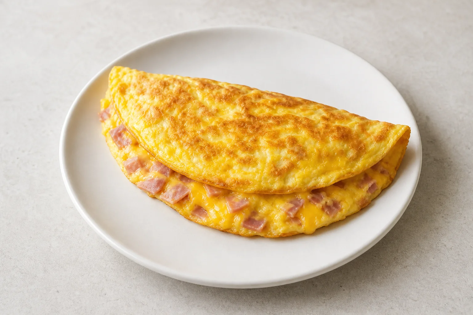 Cheese and ham omelette