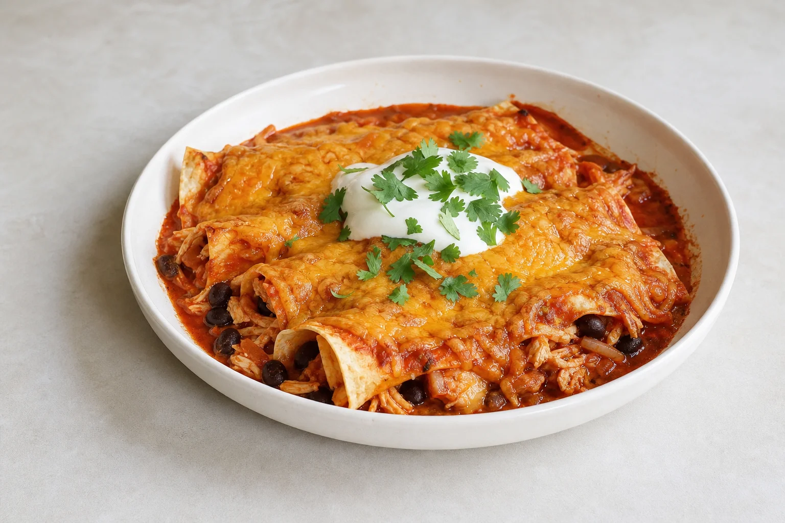 Chicken enchiladas