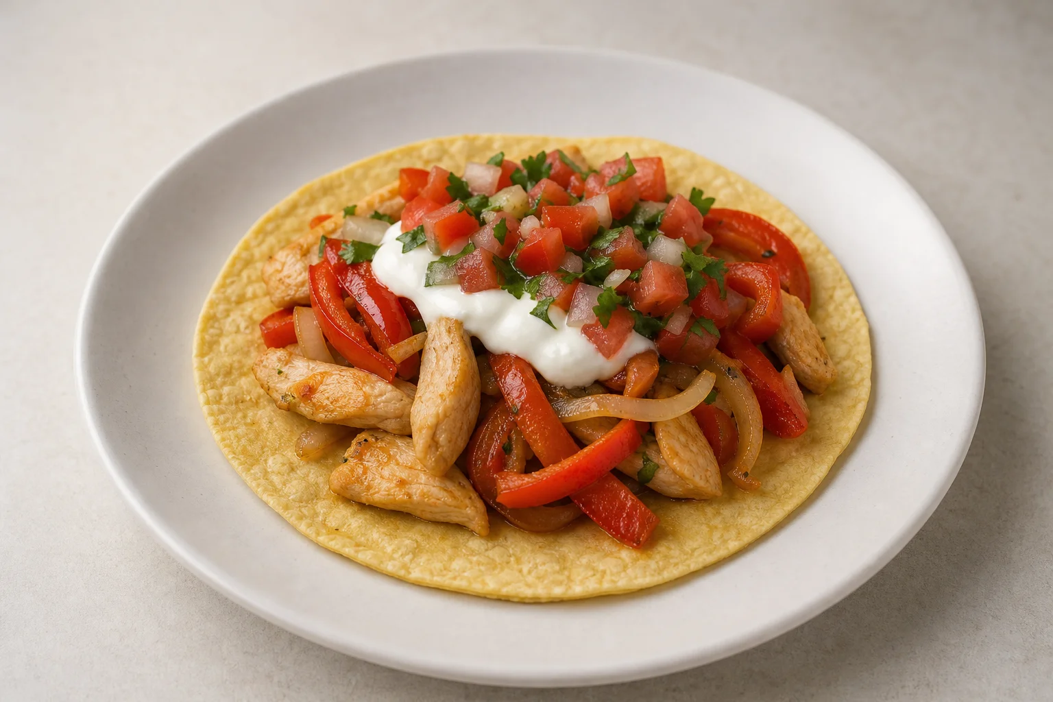 Chicken fajitas