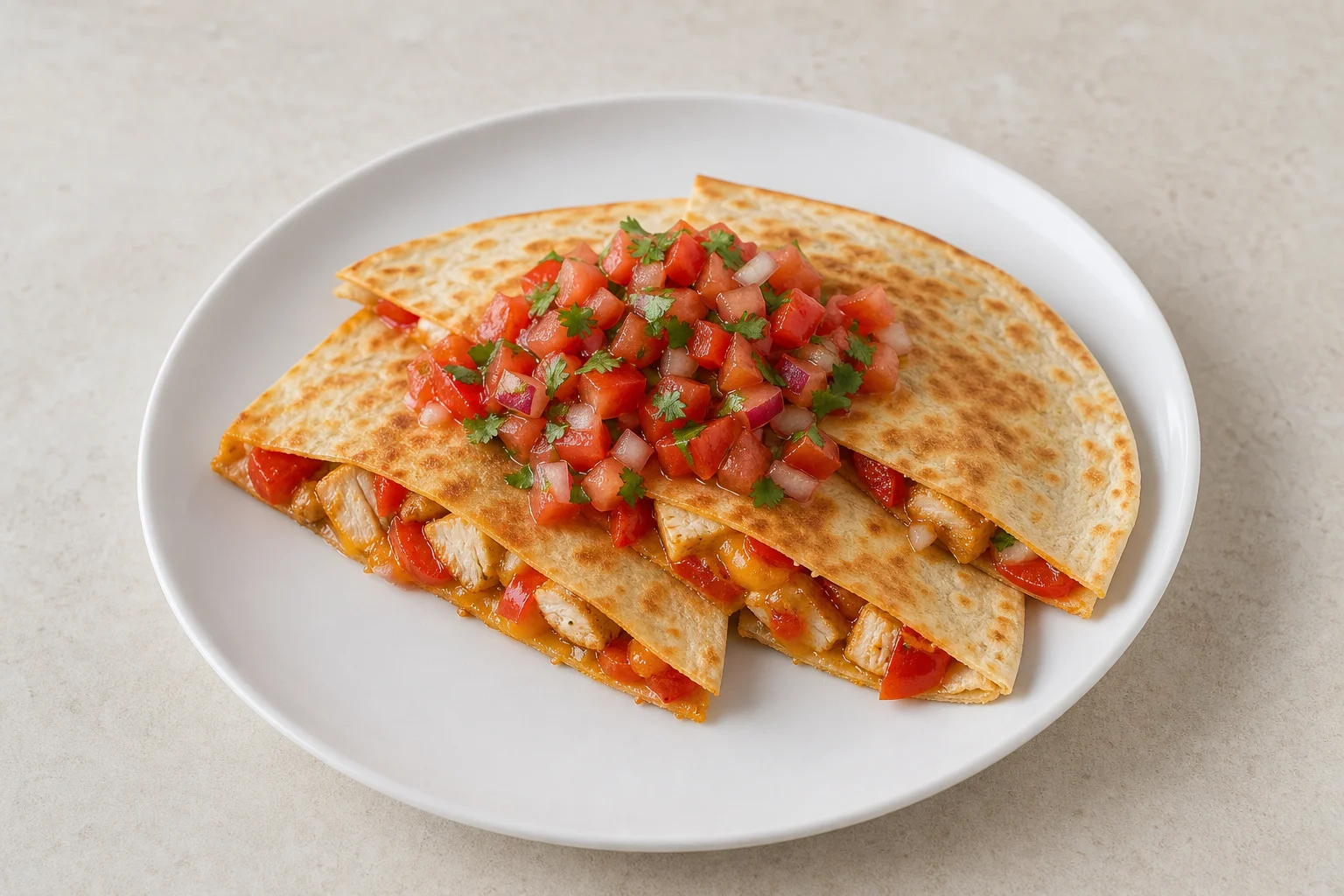 Chicken quesadillas