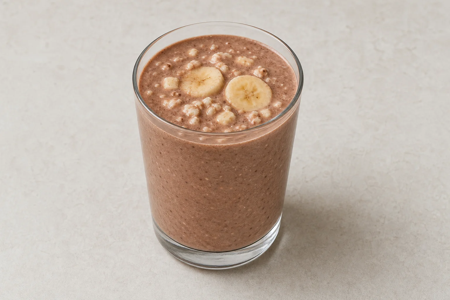 Chocolate cottage cheese protein shake