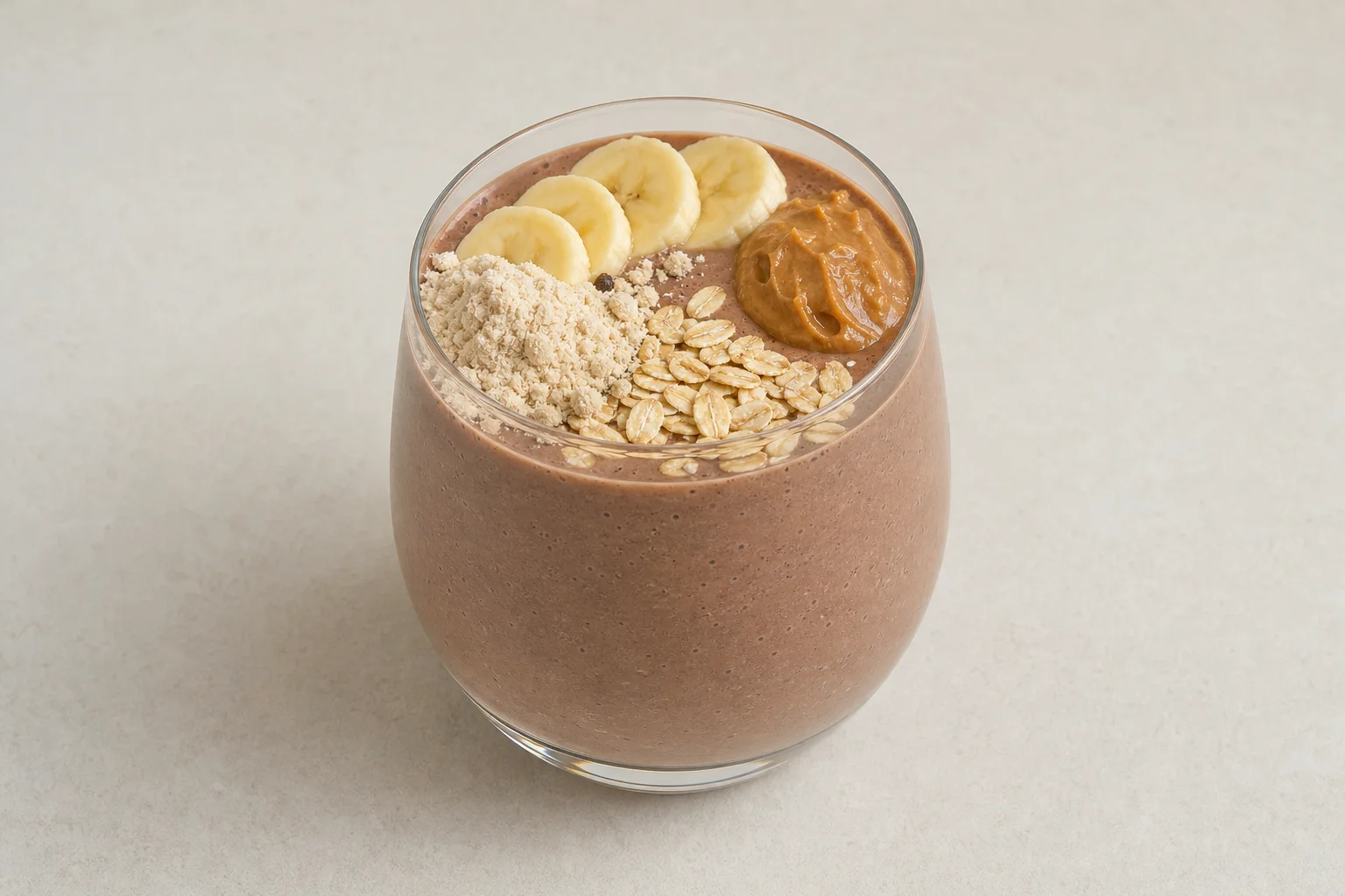 Chocolate peanut protein smoothie