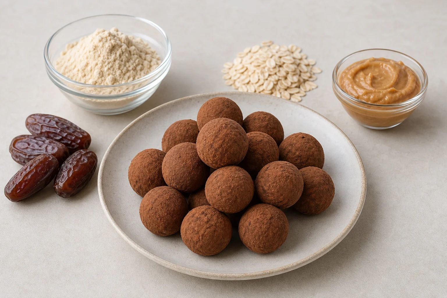 Chocolate protein energy balls