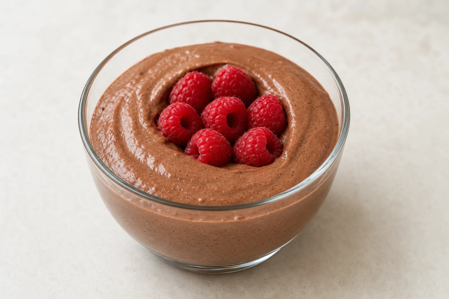 Chocolate protein mousse