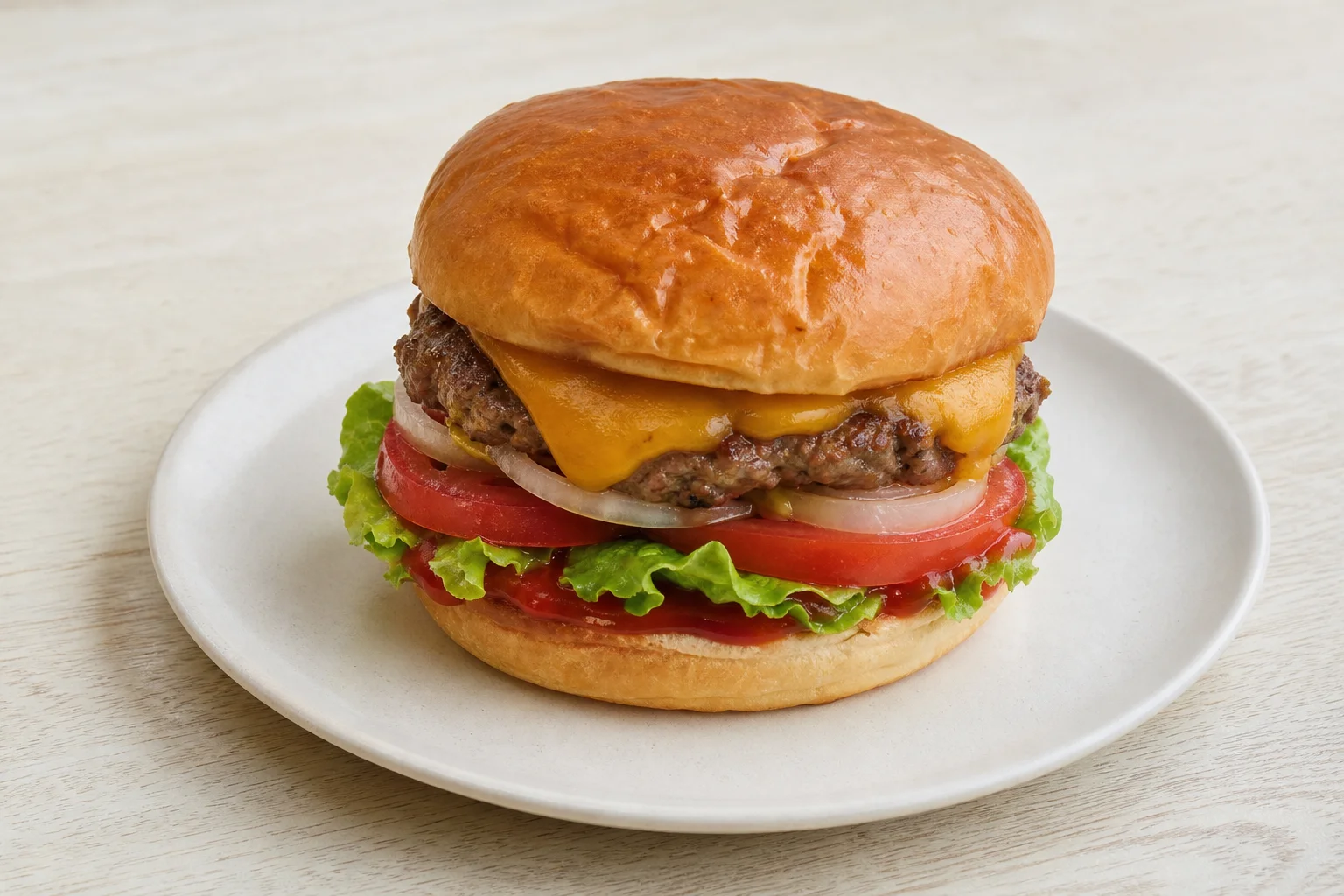 Classic beef burgers