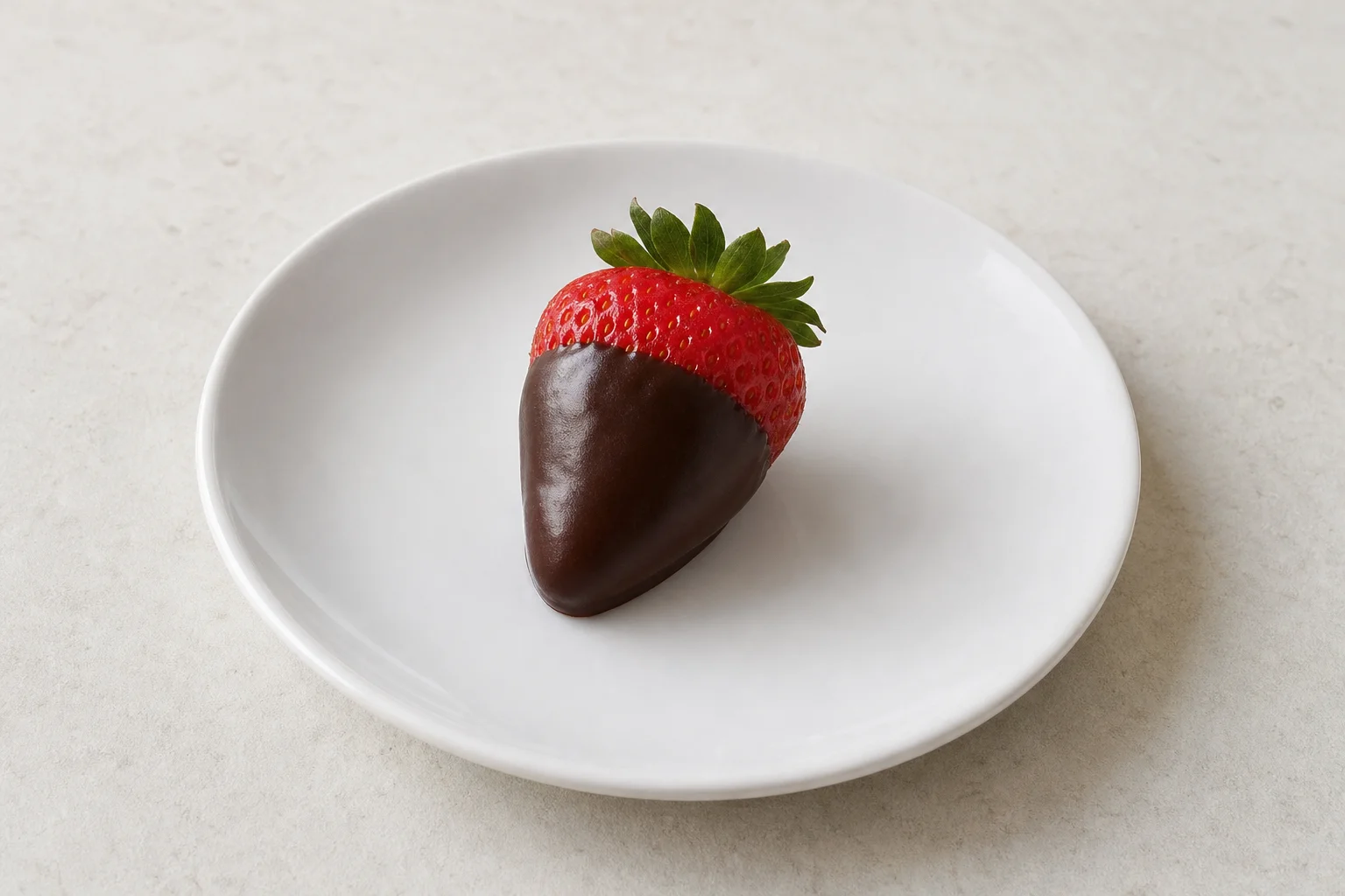 Dark chocolate strawberries