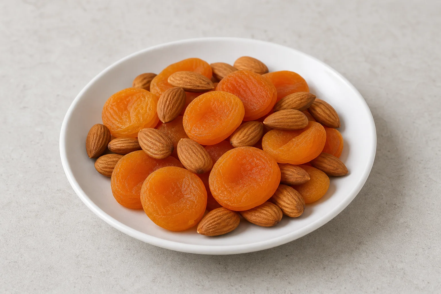 Dried apricots and almonds