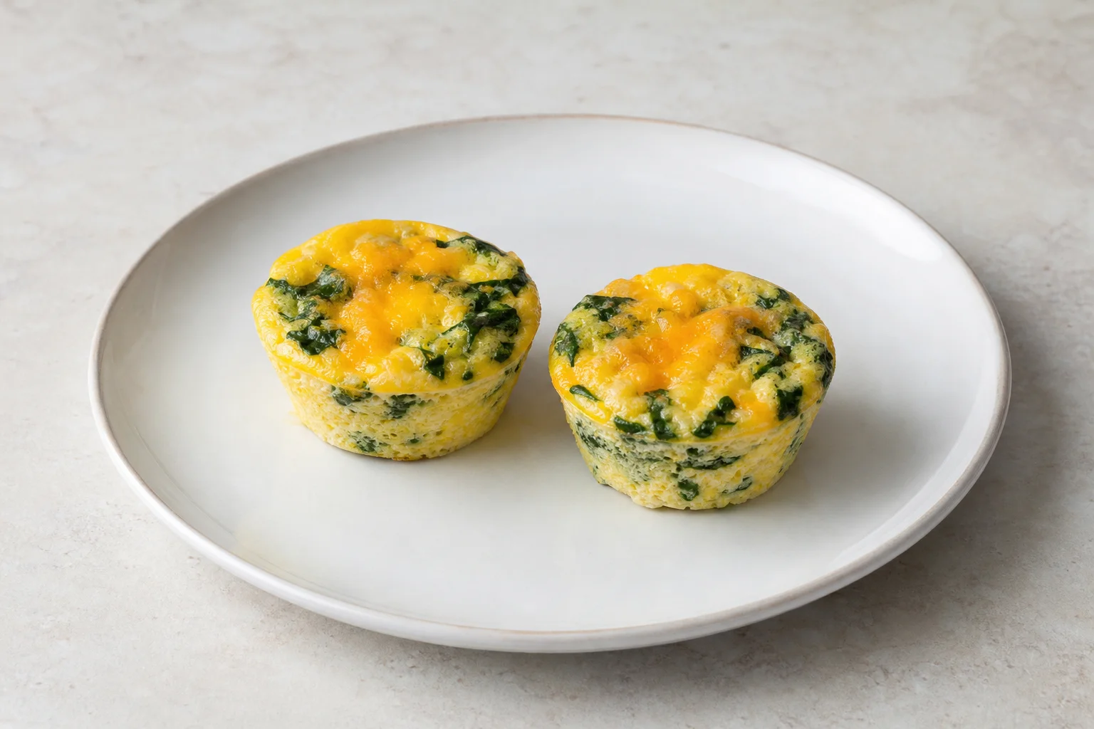 Egg and spinach muffin bites