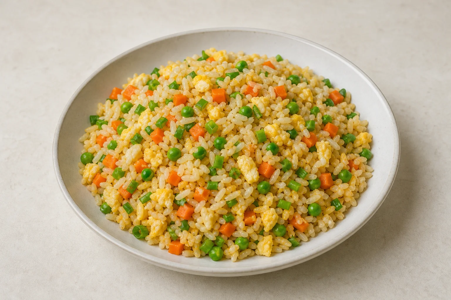 Egg fried rice with vegetables