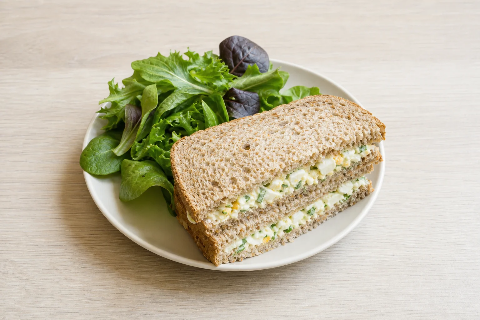 Egg mayo and cress sandwich