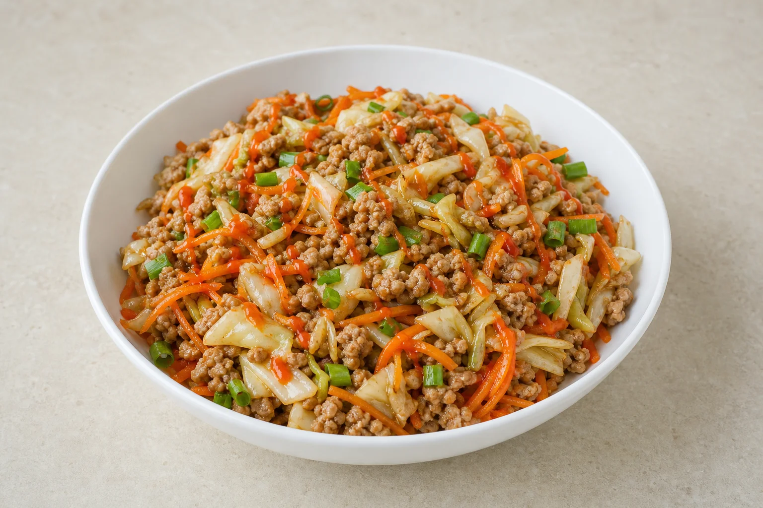 Egg roll in a bowl