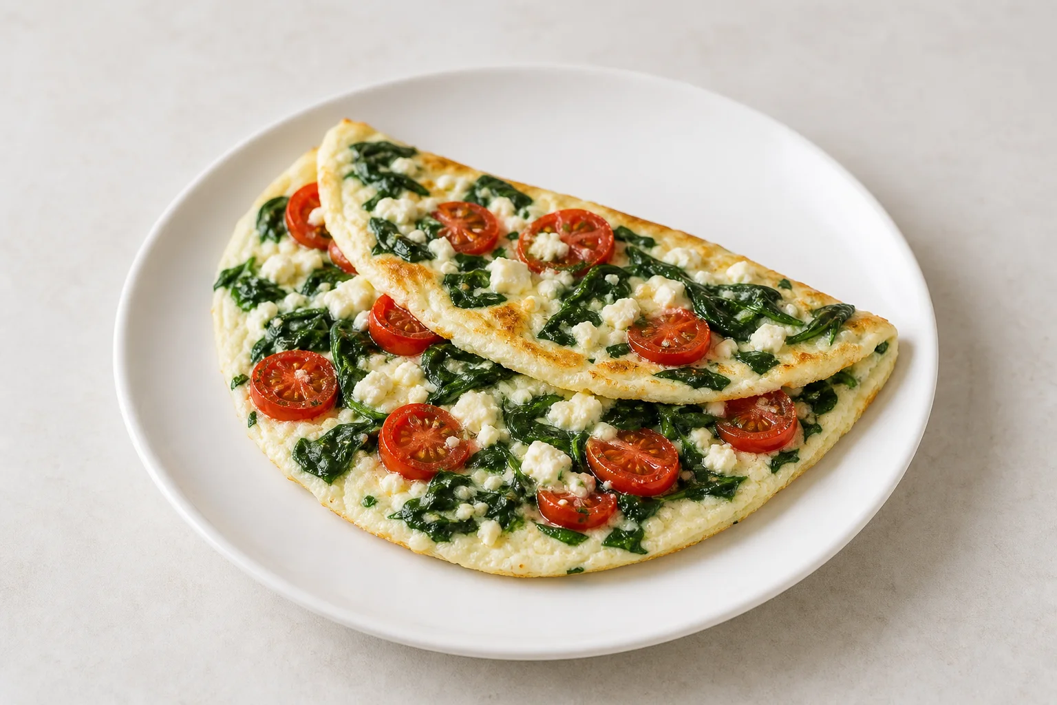 Egg white veggie omelette