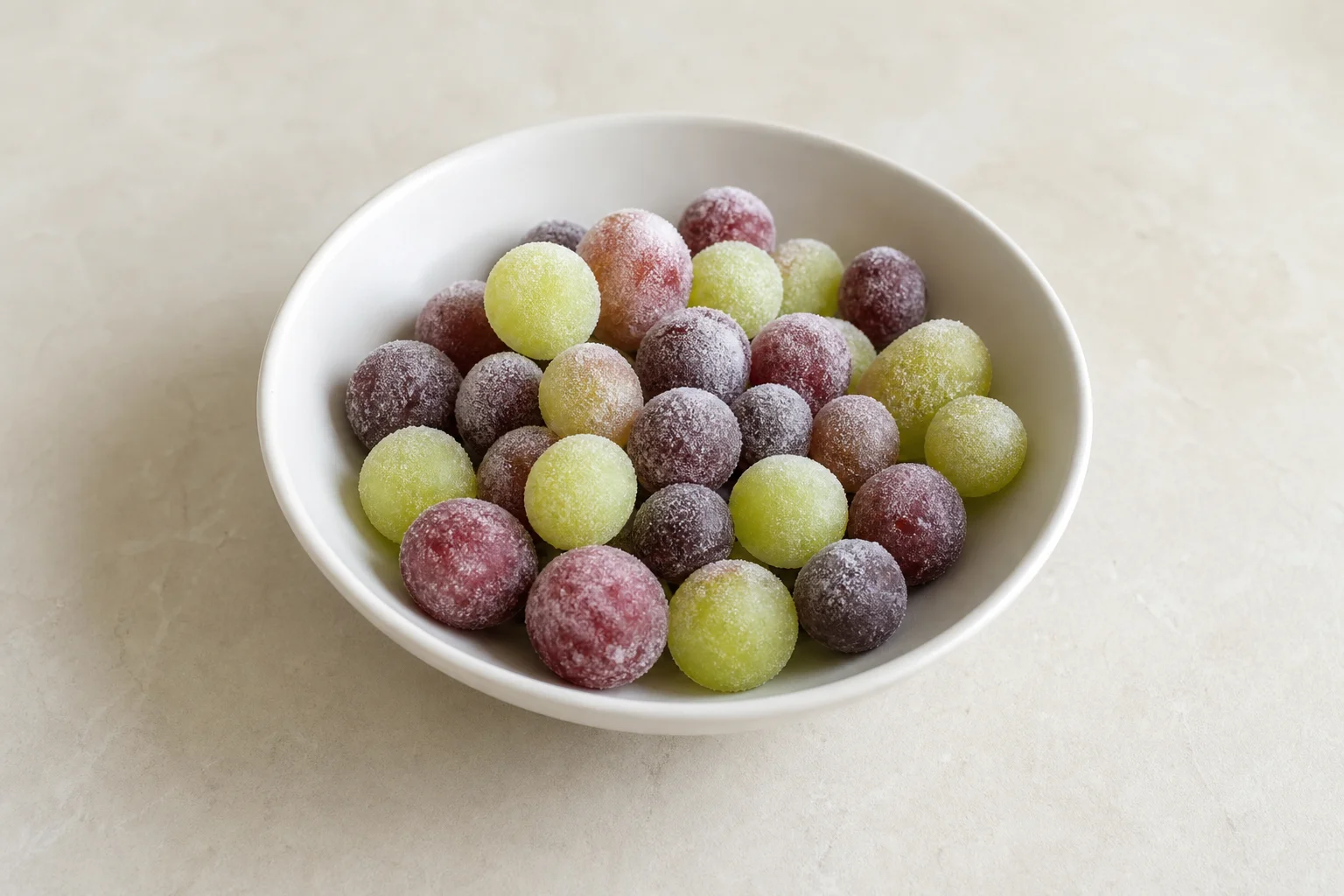 Frozen grapes