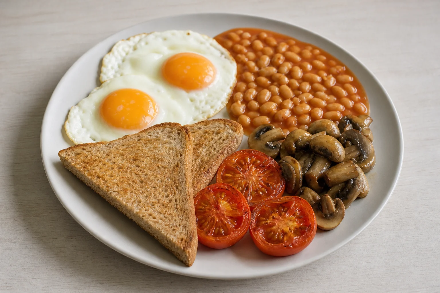 Full vegetarian breakfast