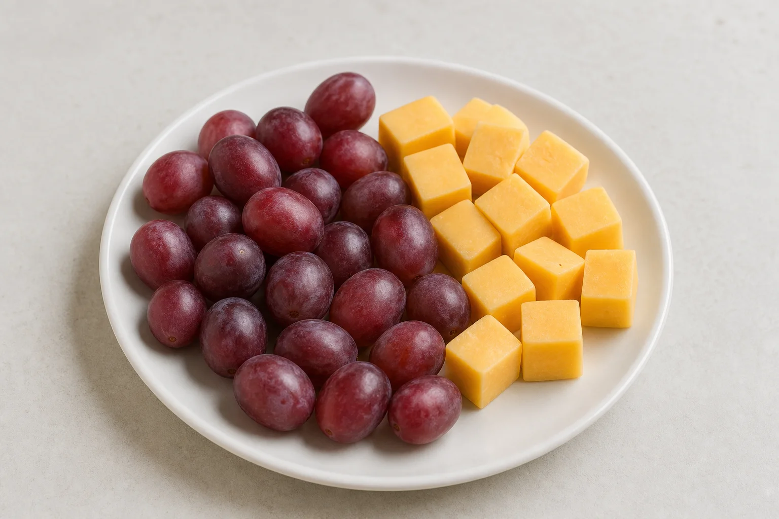 Grapes and cheddar
