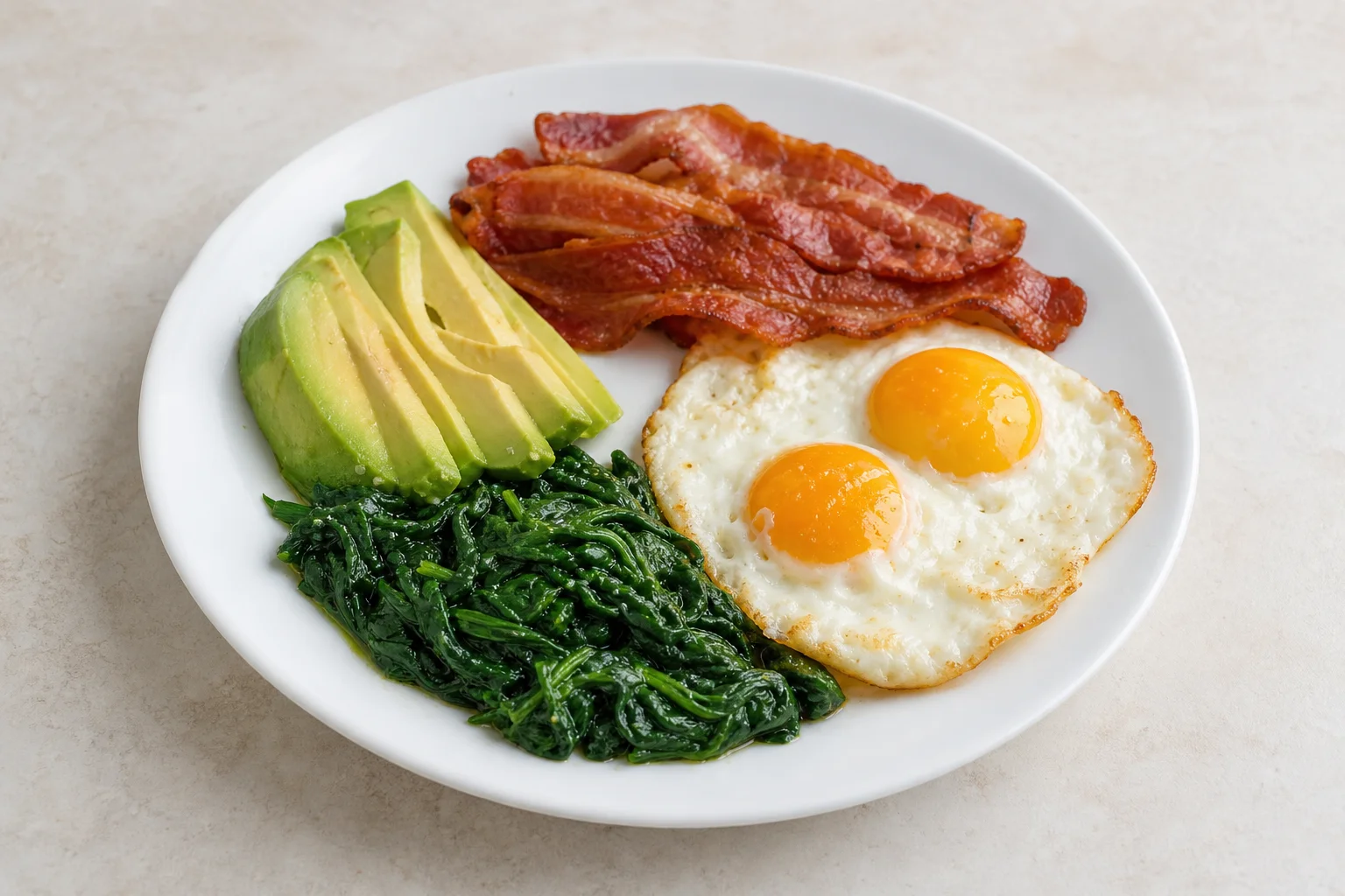 Keto breakfast plate