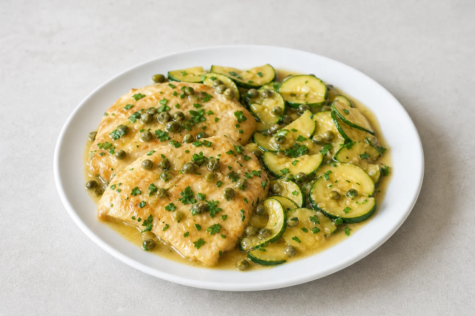 Keto chicken piccata