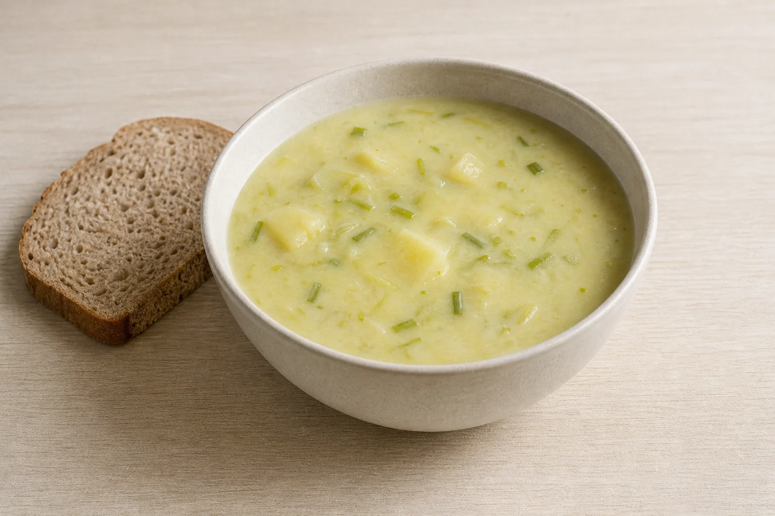Leek and potato soup