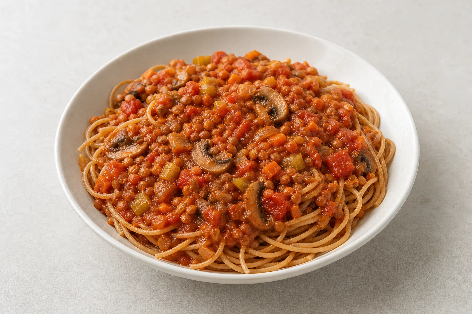 Lentil bolognese