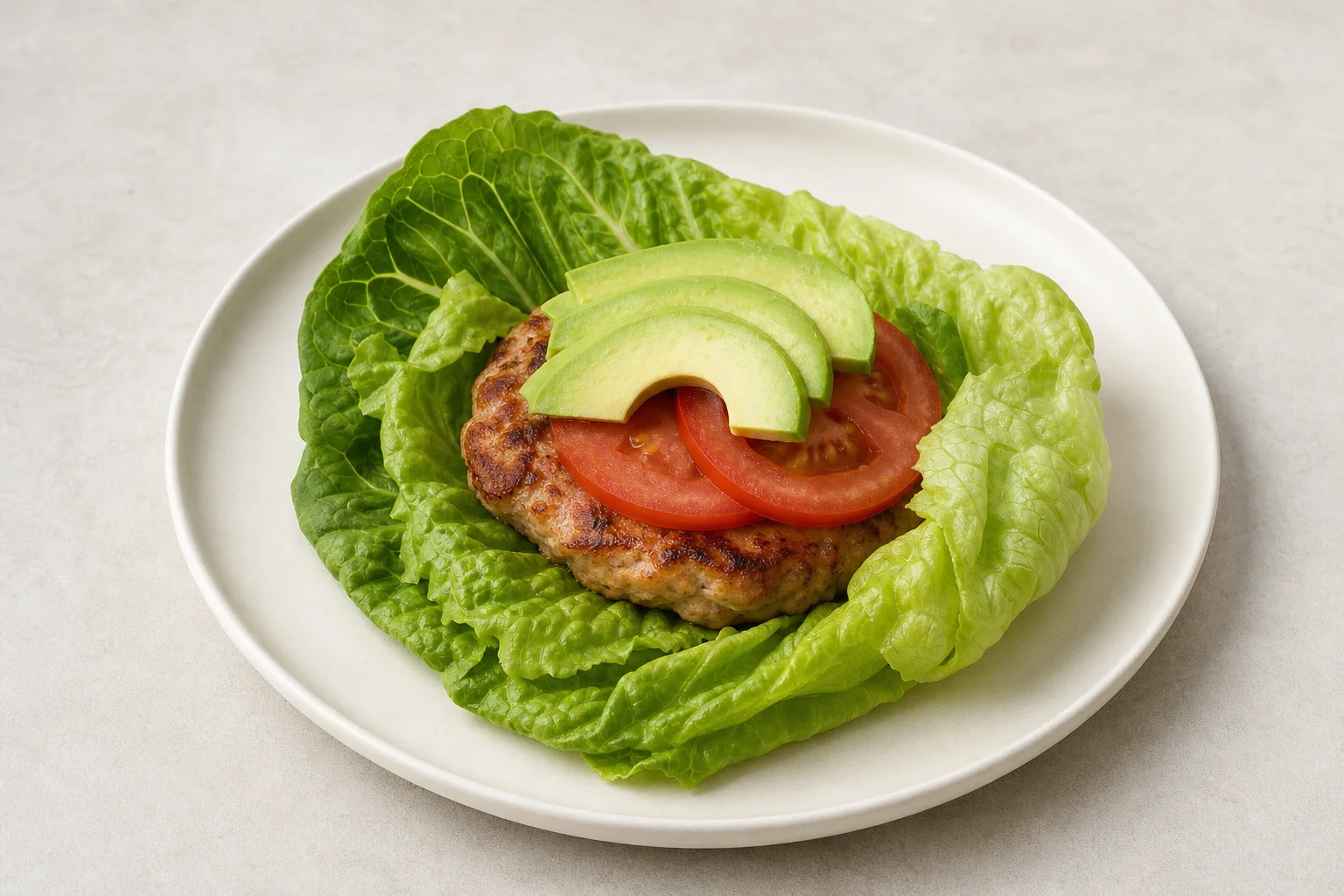 Lettuce-wrap turkey burgers
