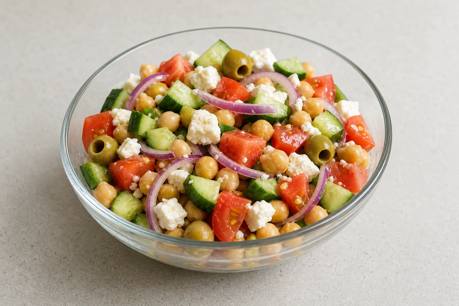 Mediterranean chickpea salad