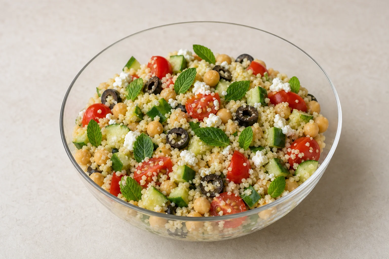 Mediterranean couscous bowl