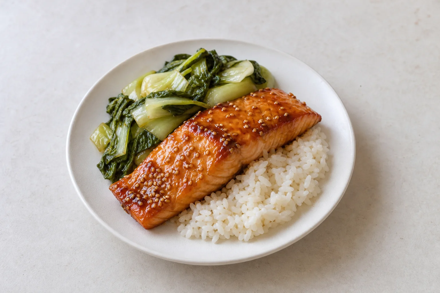 Miso-glazed salmon