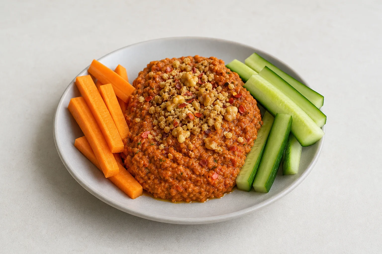 Muhammara with vegetables