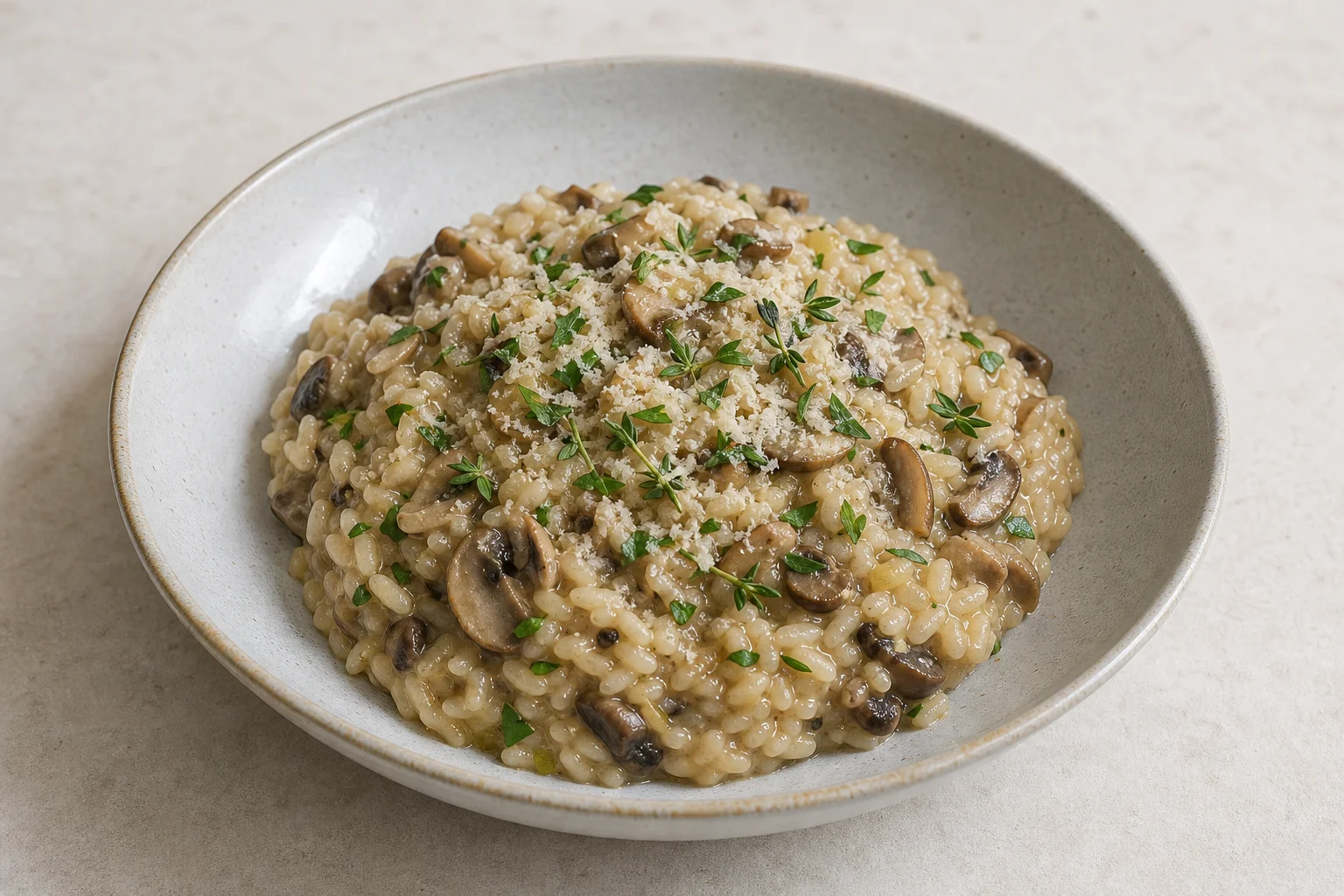 Mushroom risotto