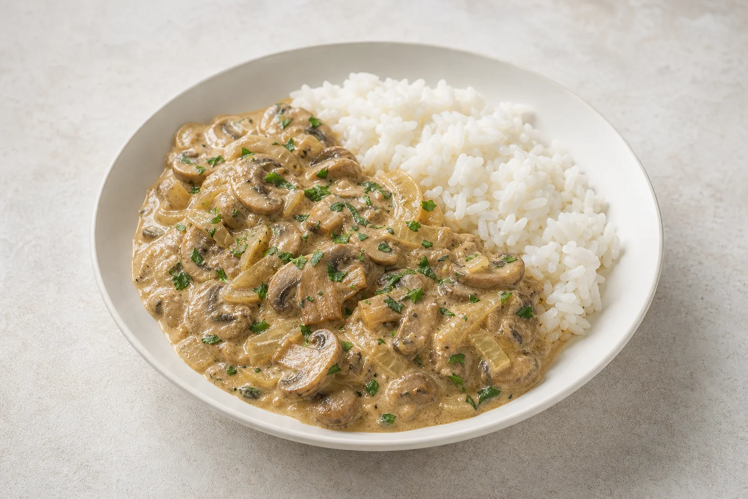 Mushroom stroganoff