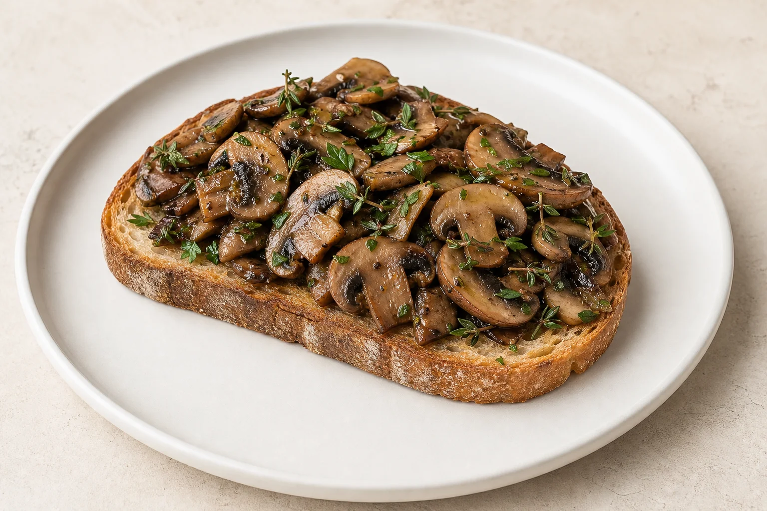Mushrooms on toast