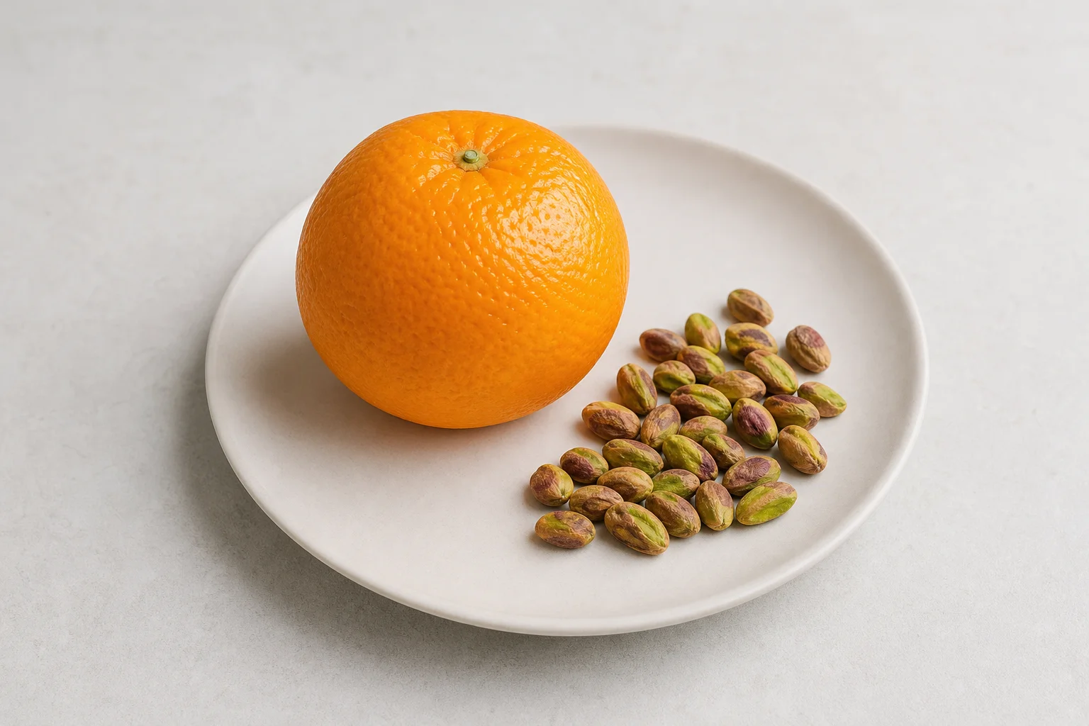 Orange and pistachios