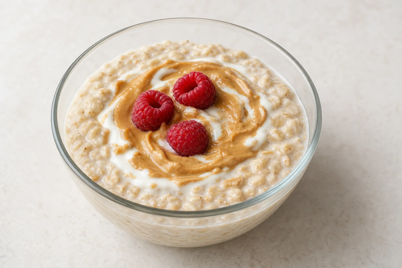 Peanut butter protein porridge