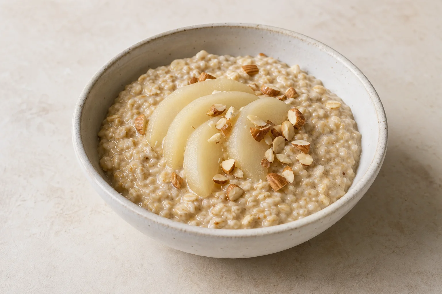 Pear and ginger porridge
