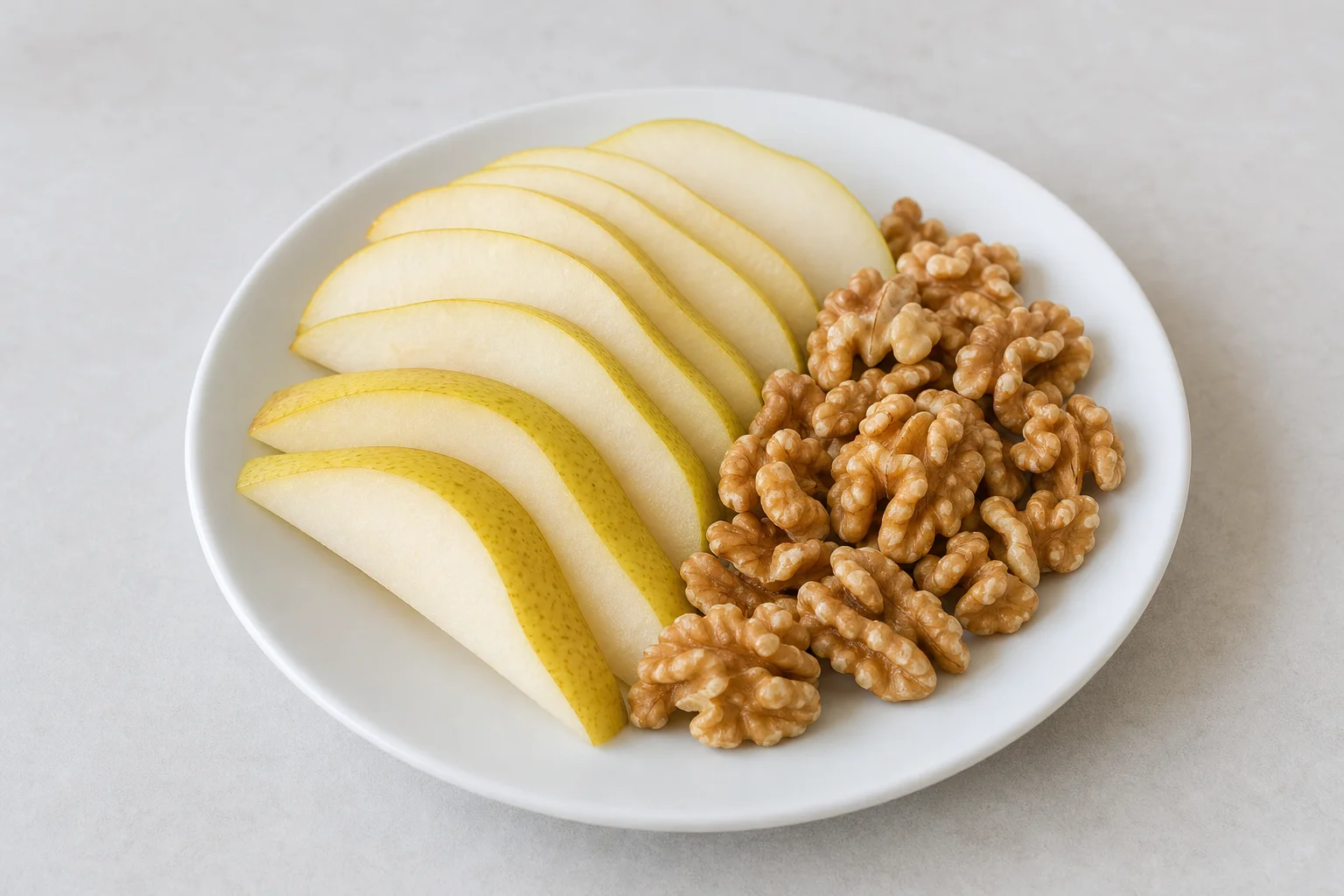 Pear with walnuts