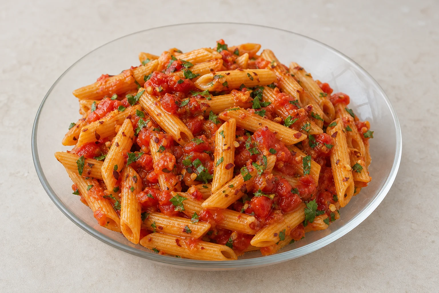 Penne arrabbiata