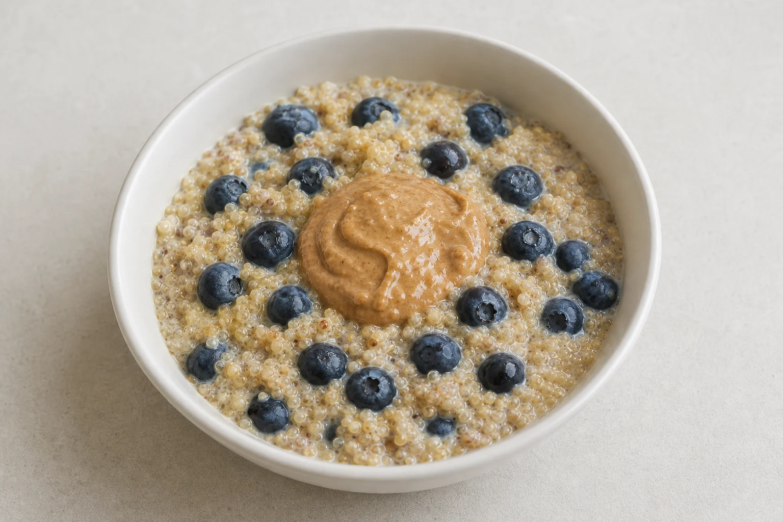 Quinoa and berry breakfast bowl