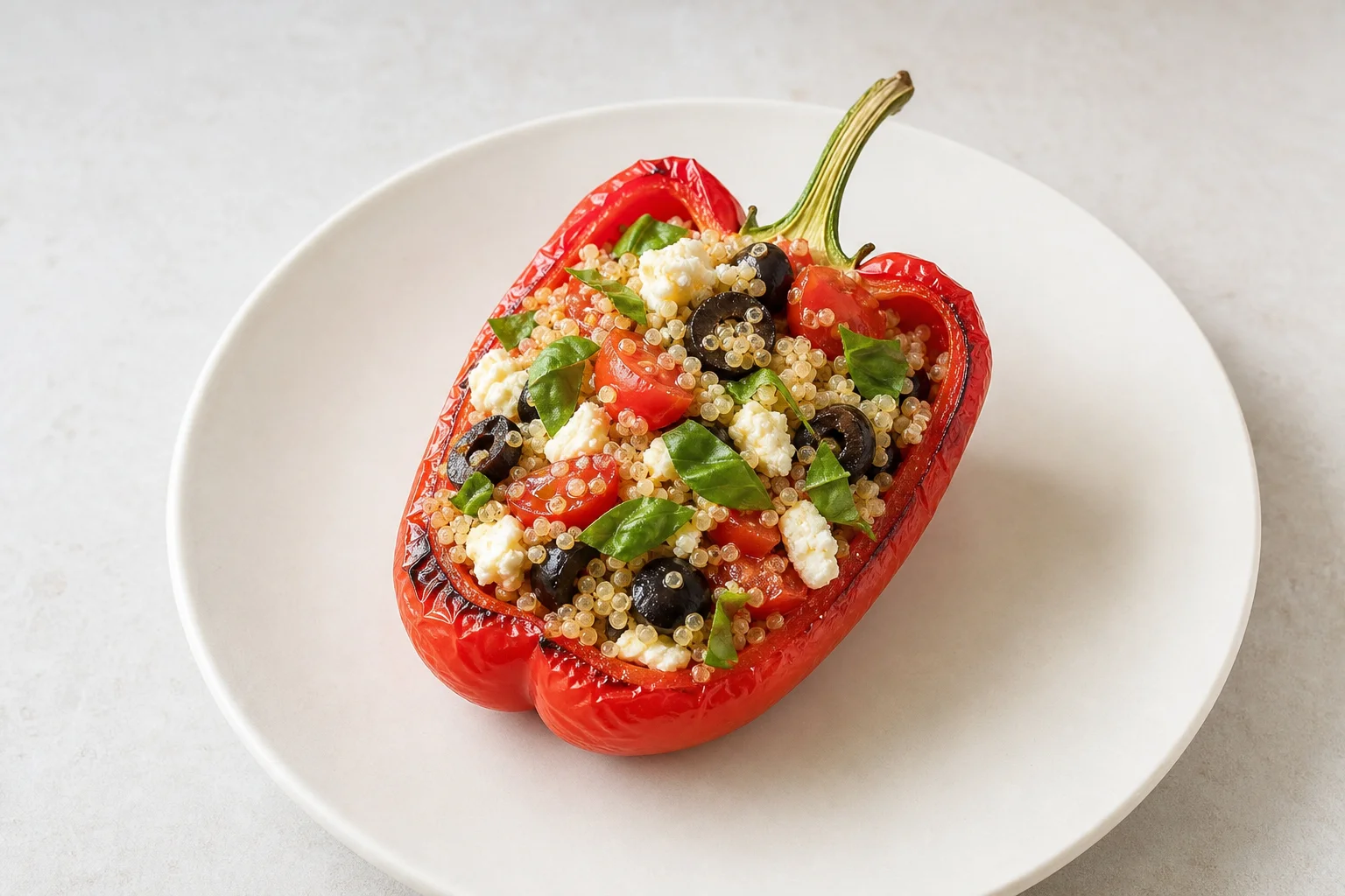 Quinoa-stuffed peppers